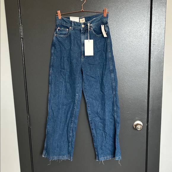 NWT DL1961 Hepburn Wide Leg High-rise Ankle Jeans Sz 26 - Picture 6 of 12